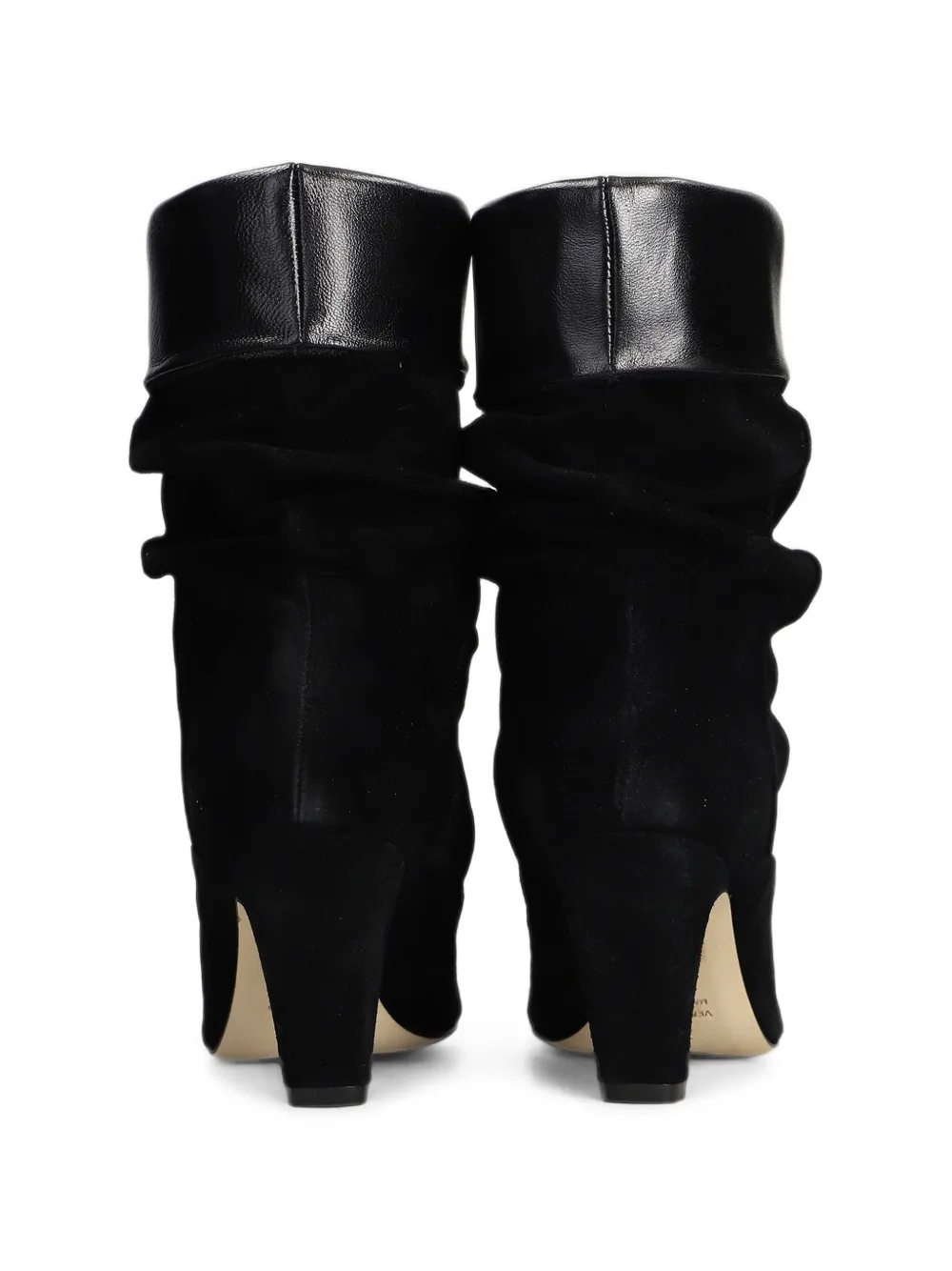 The Seller leather-trim suede ankle boots Zwart