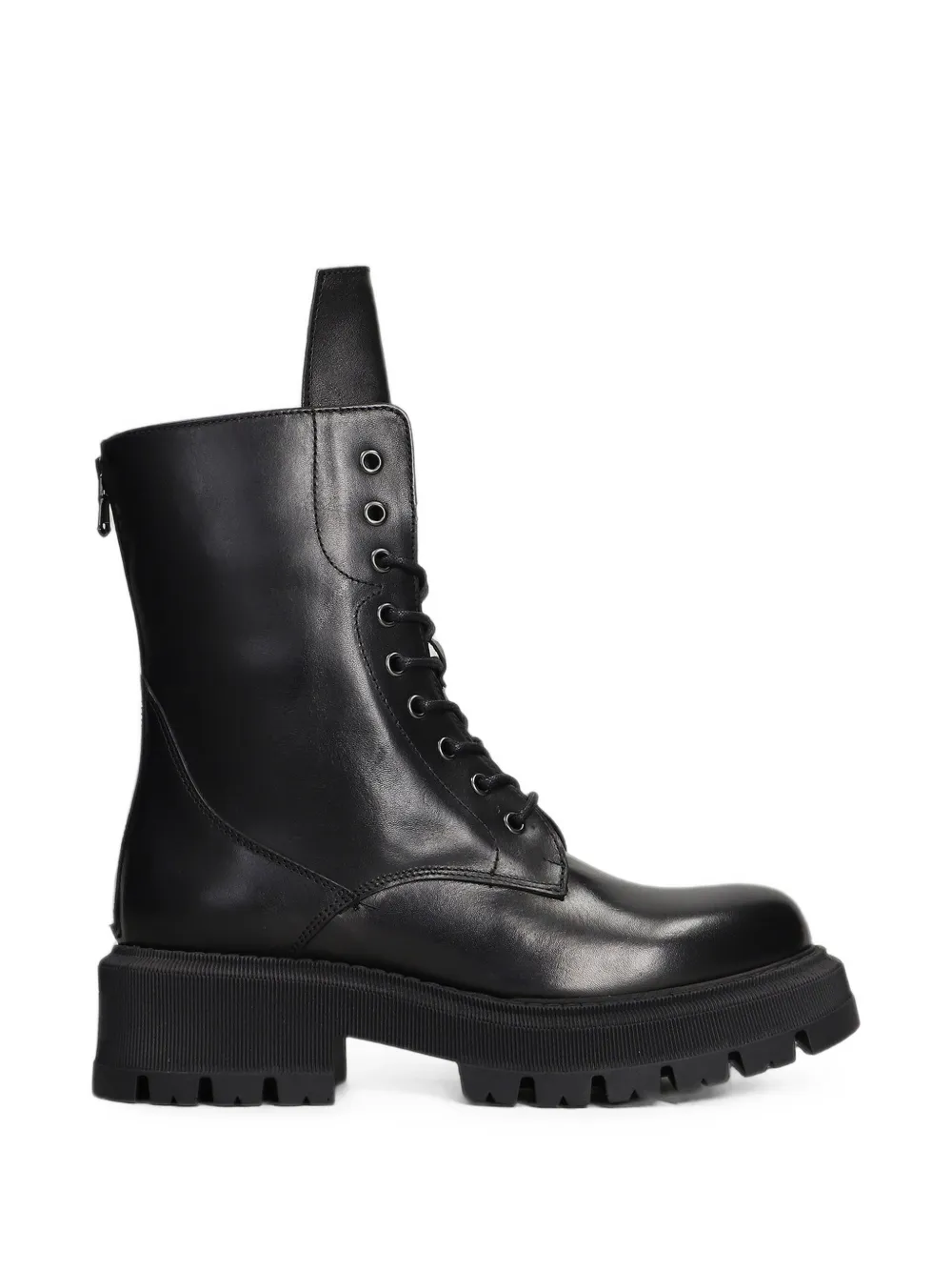 Julie Dee lace-up chunky-sole boots Zwart