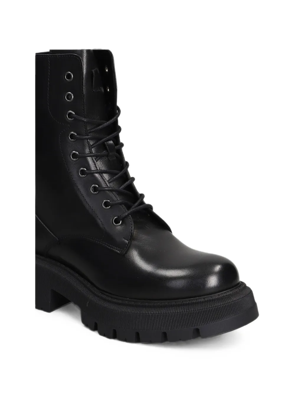 Julie Dee lace-up chunky-sole boots Zwart
