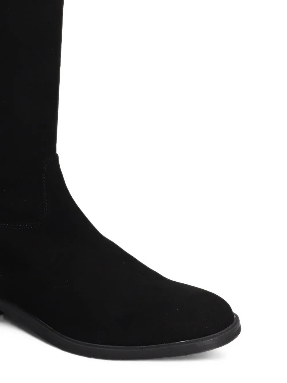 Julie Dee side-zip knee-high boots Zwart