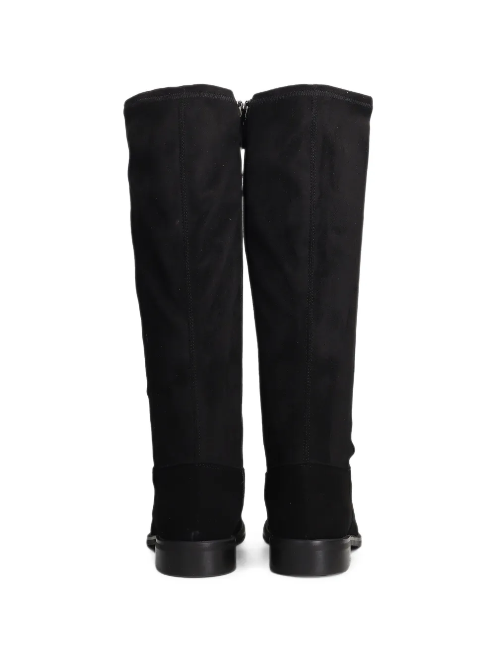 Julie Dee side-zip knee-high boots Zwart