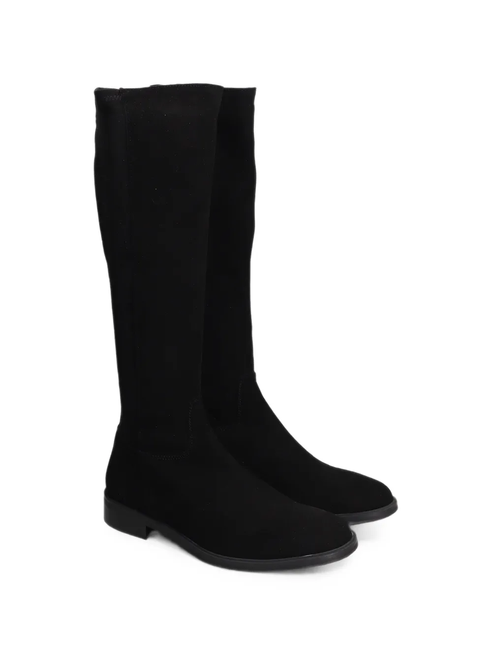 Julie Dee side-zip knee-high boots Zwart