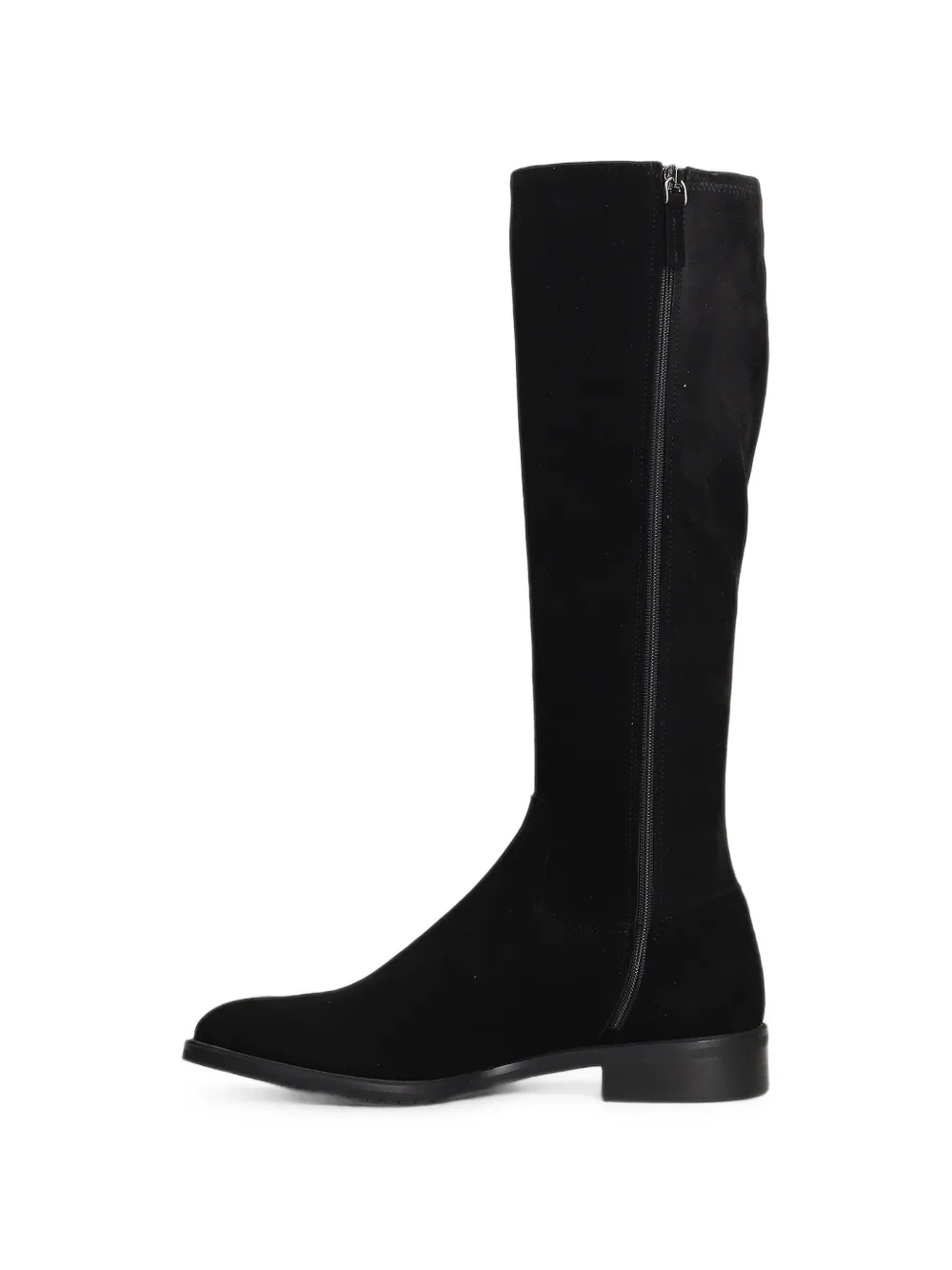 Julie Dee side-zip knee-high boots Zwart