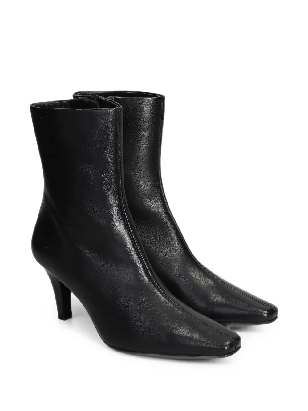 The Seller square-toe ankle boots Zwart