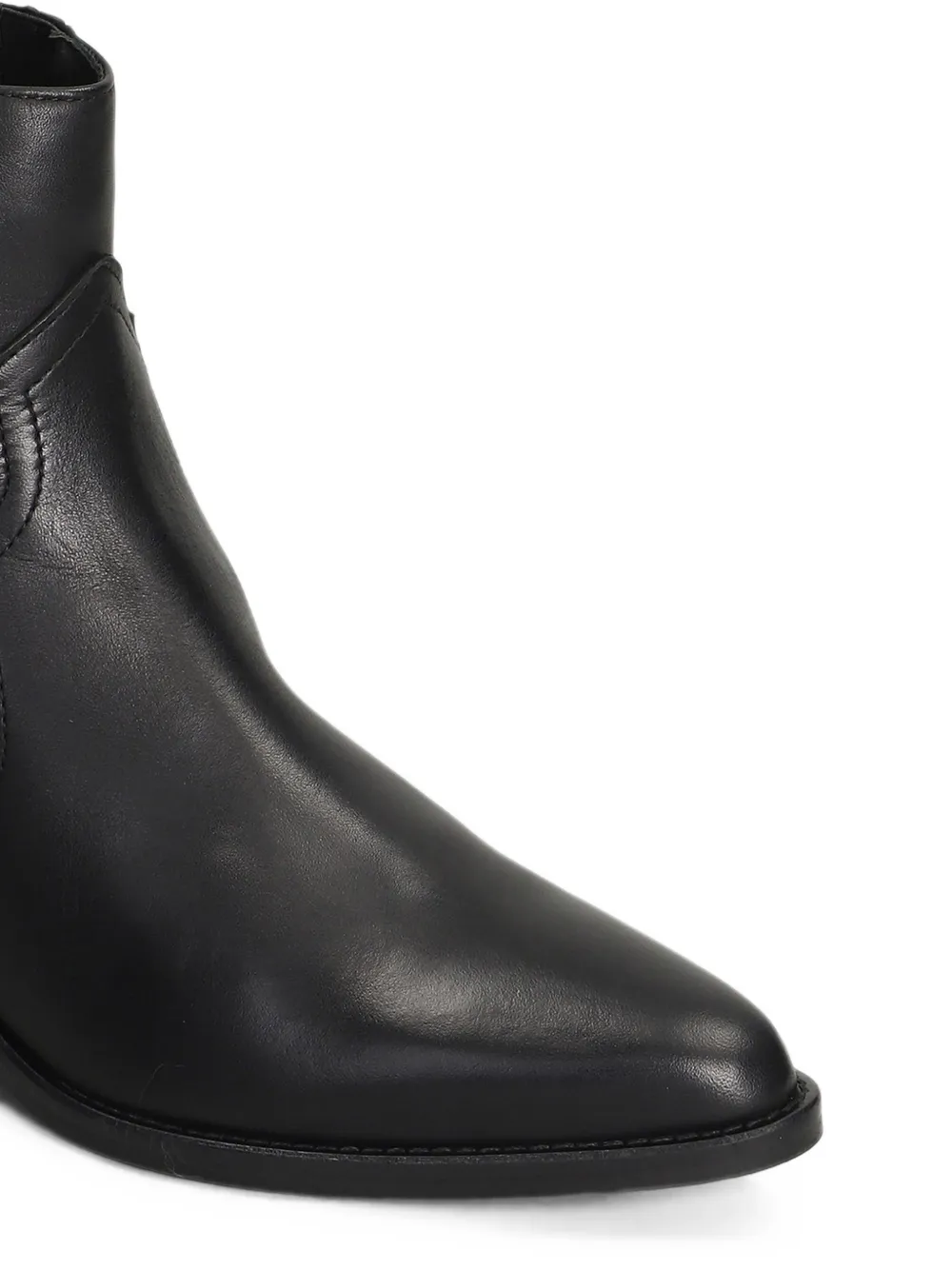 Julie Dee panelled leather boots Zwart