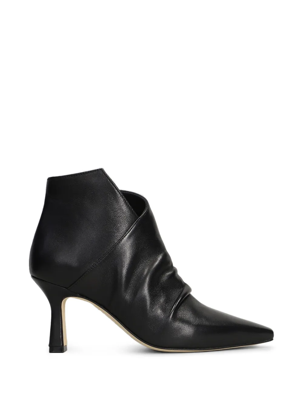 The Seller ruched pointed-toe ankle boots