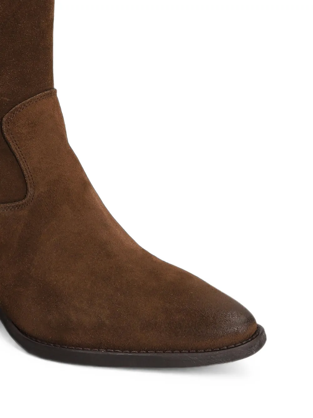 Julie Dee suede western-style boots Bruin