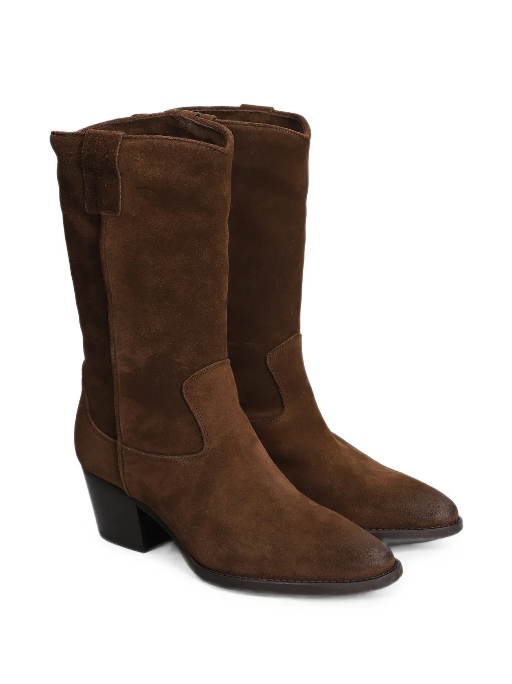 Julie Dee suede western-style boots Bruin