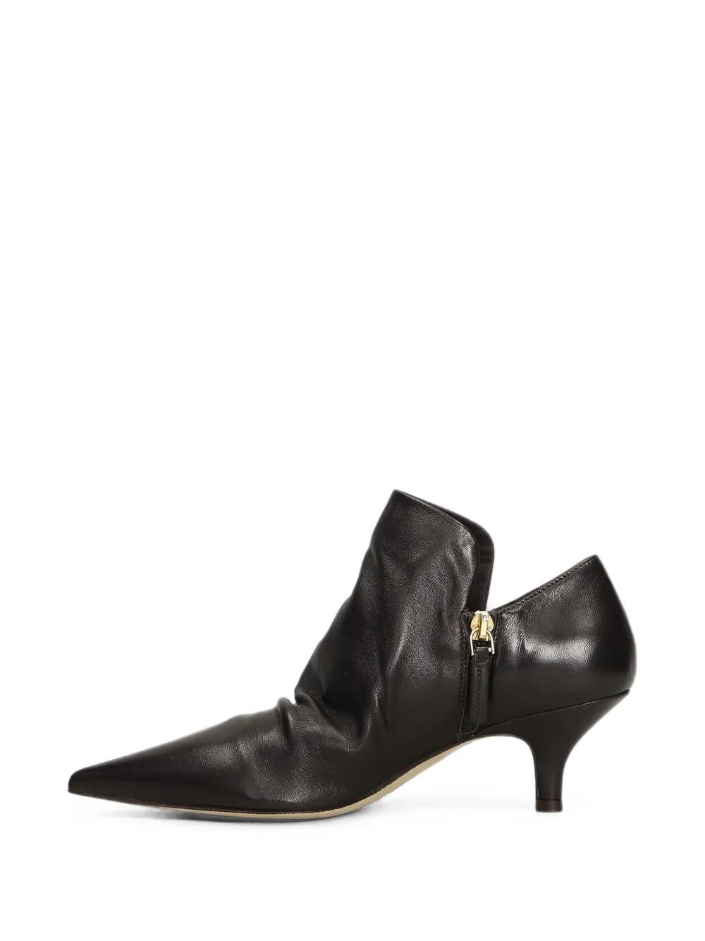 The Seller ruched pointed-toe ankle boots Bruin