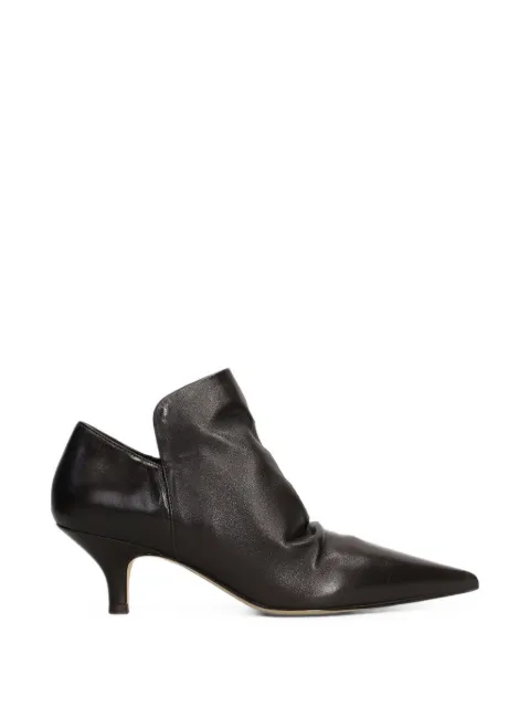 The Seller ruched pointed-toe ankle boots