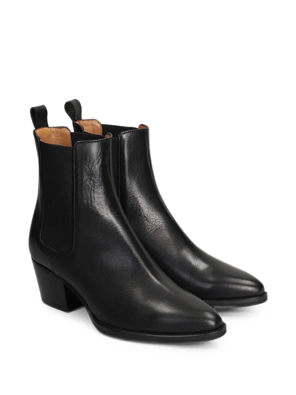 Julie Dee elasticated side-panel Chelsea boots Zwart