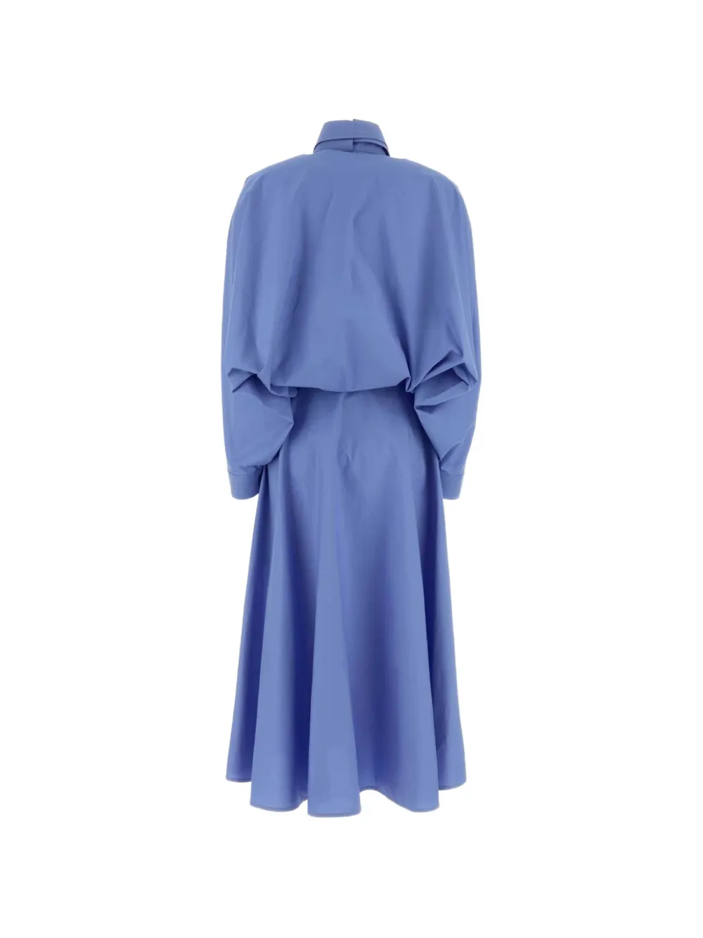 Balenciaga Popeline midi-jurk Blauw