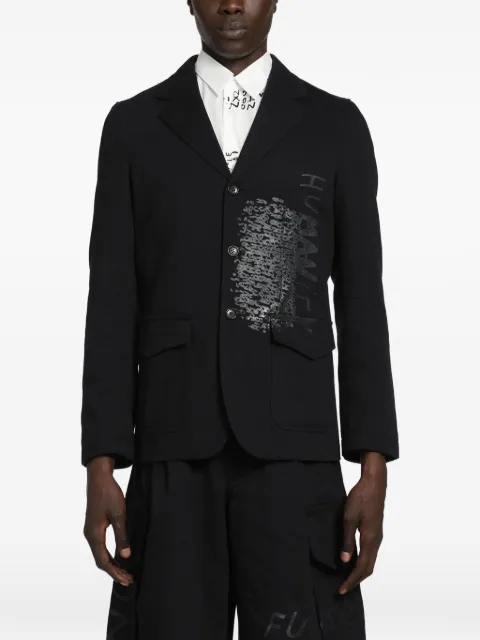 Comme Des Garçons Shirt graphic-print cotton jacket