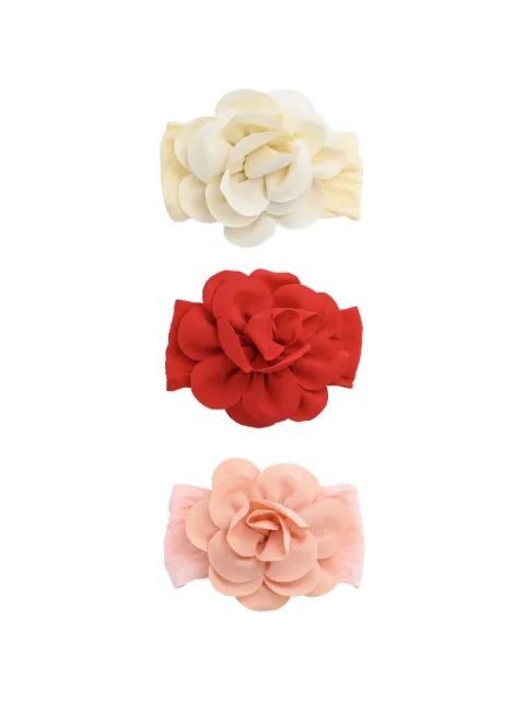 Mimi Tutu floral-detail elastic headbands (pack of three)