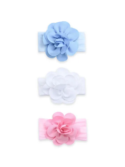 Mimi Tutu set de tres diademas elásticas con aplique floral