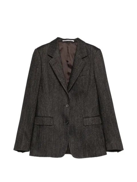 Tagliatore herringbone-pattern single-breasted jacket