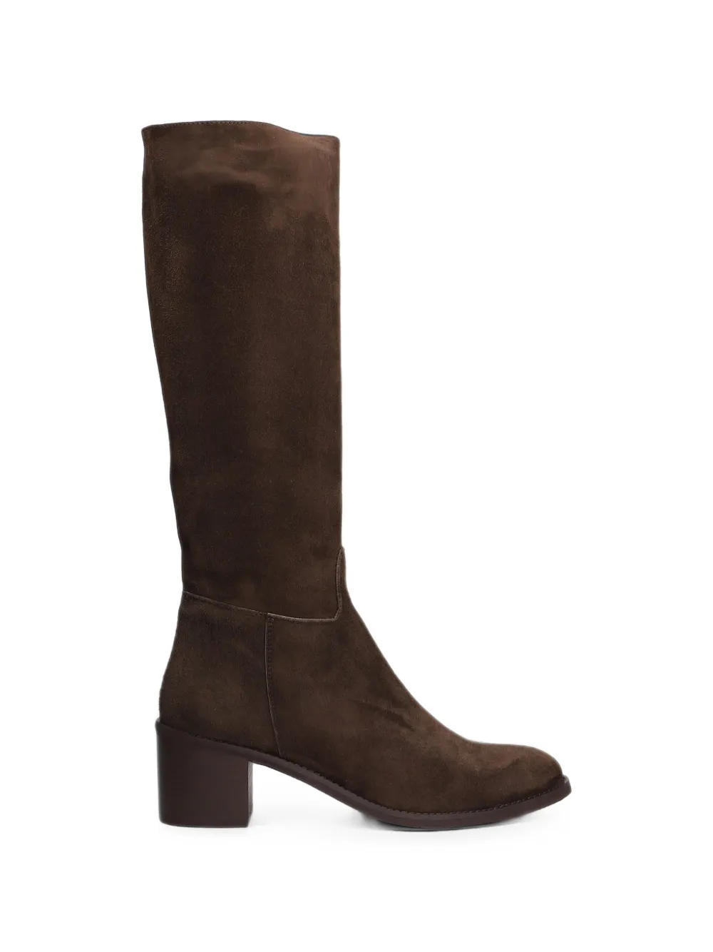 Julie Dee suede block-heel boots Bruin