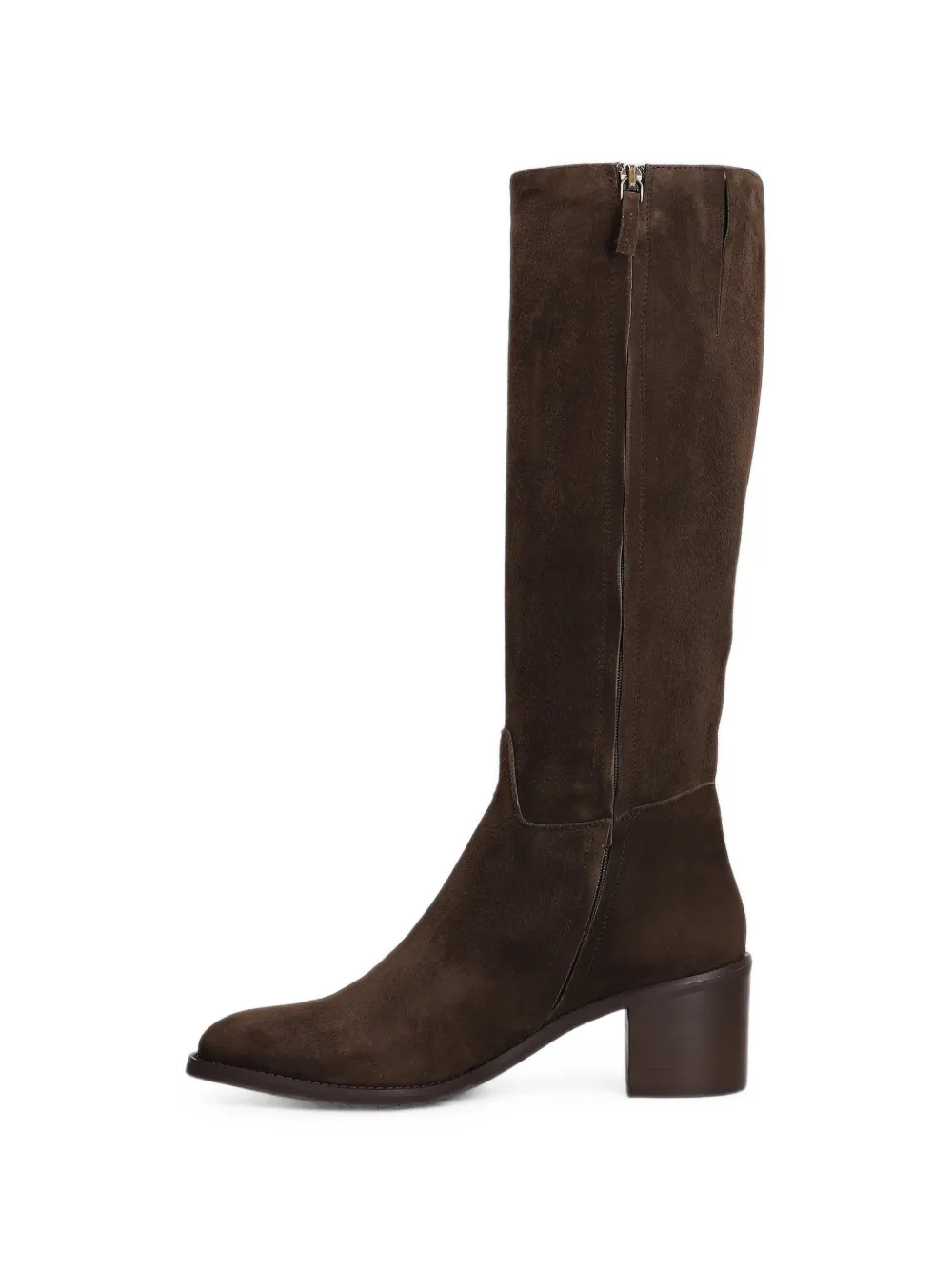 Julie Dee suede block-heel boots Bruin