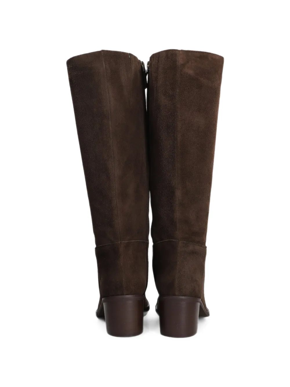 Julie Dee suede block-heel boots Bruin