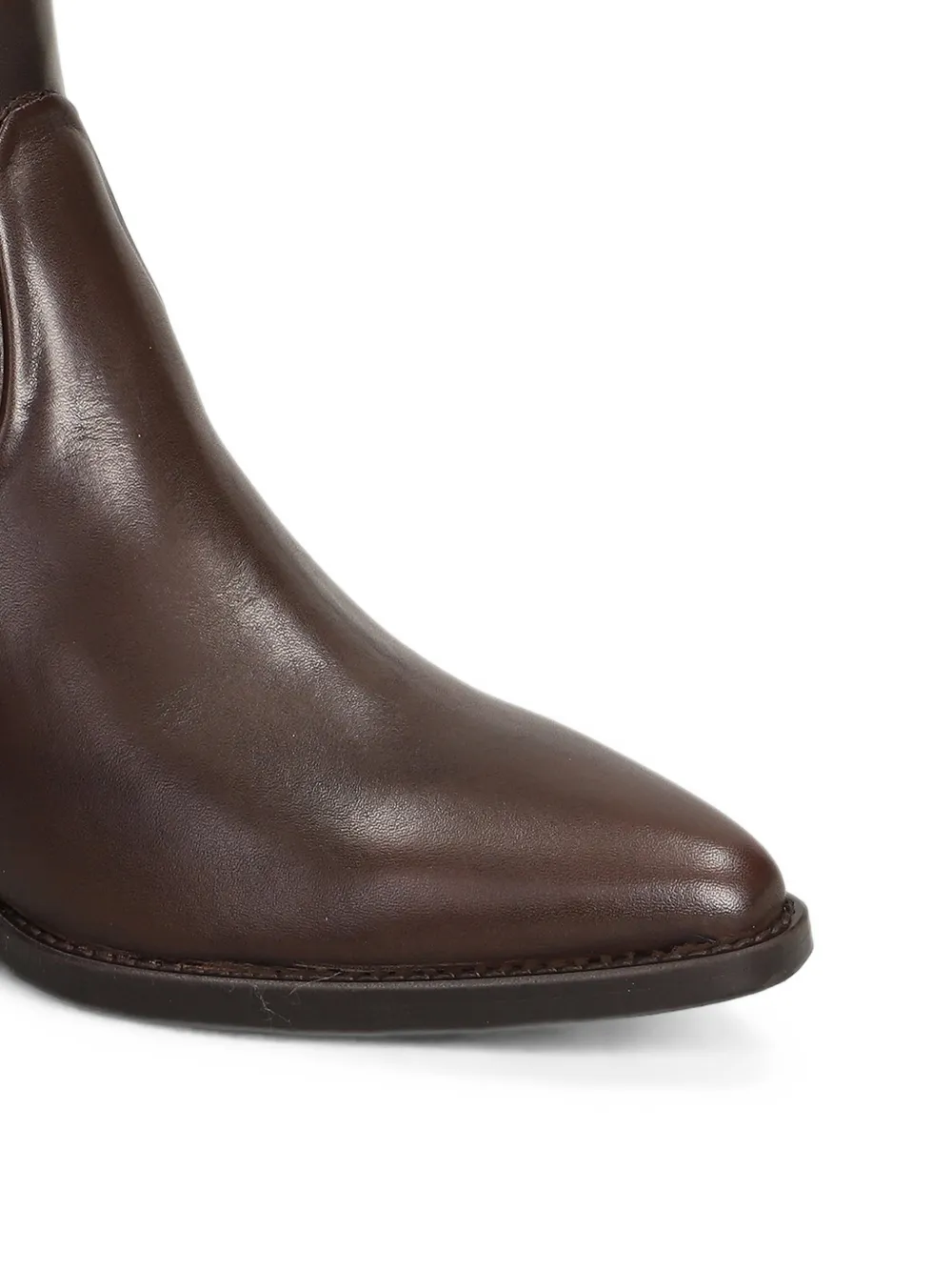 Julie Dee pointed-toe leather ankle boots Bruin
