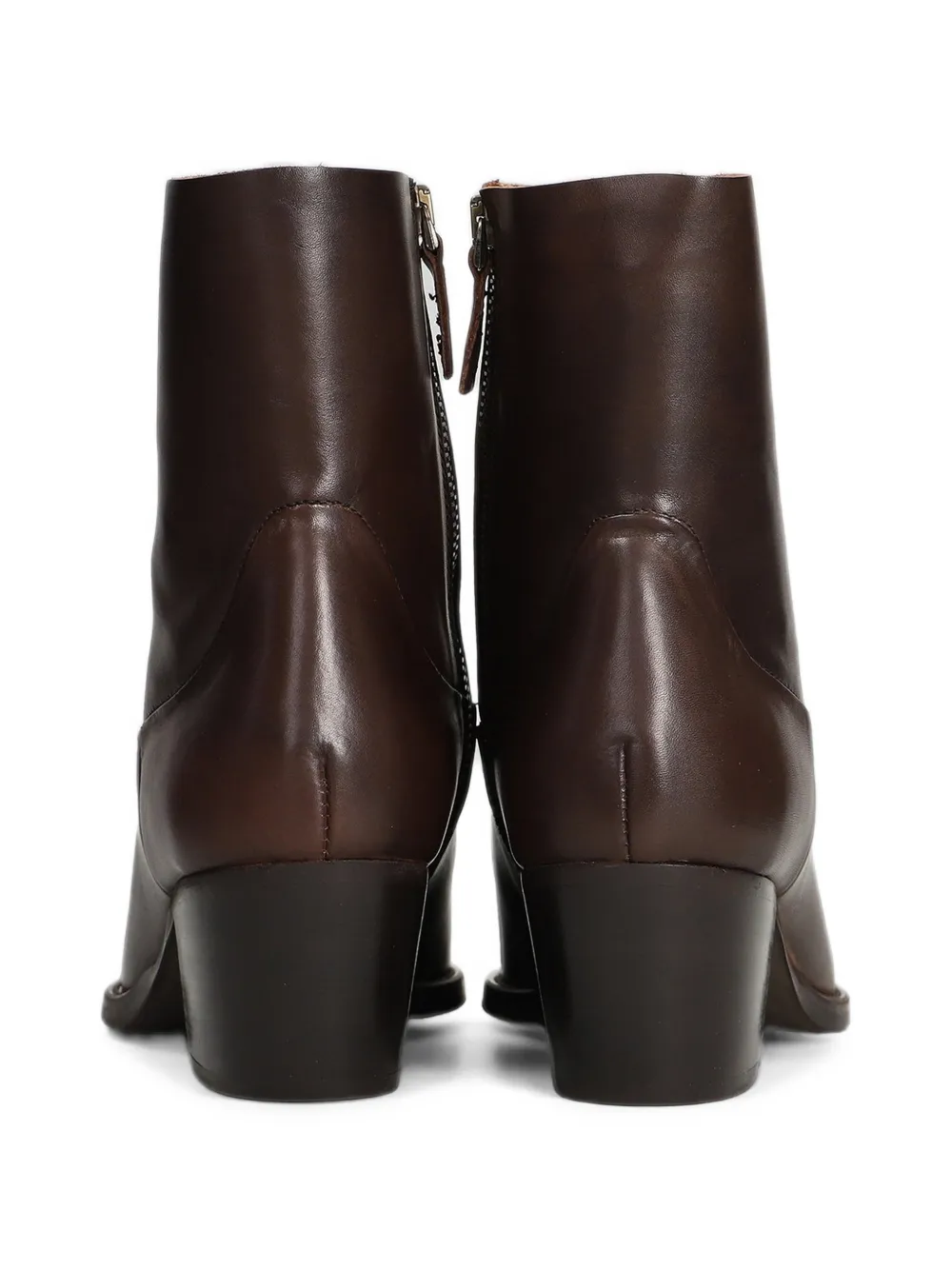 Julie Dee pointed-toe leather ankle boots Bruin