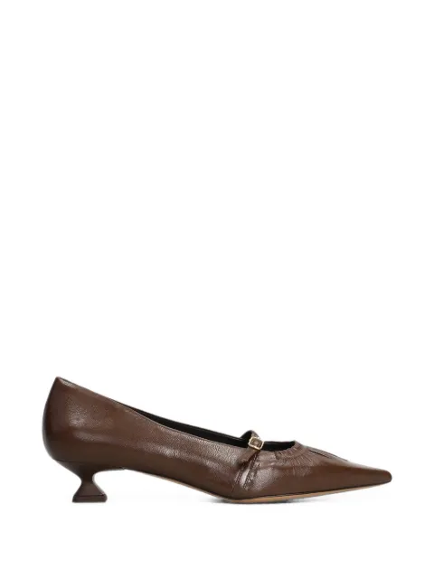 The Seller pointed-toe buckled pumps
