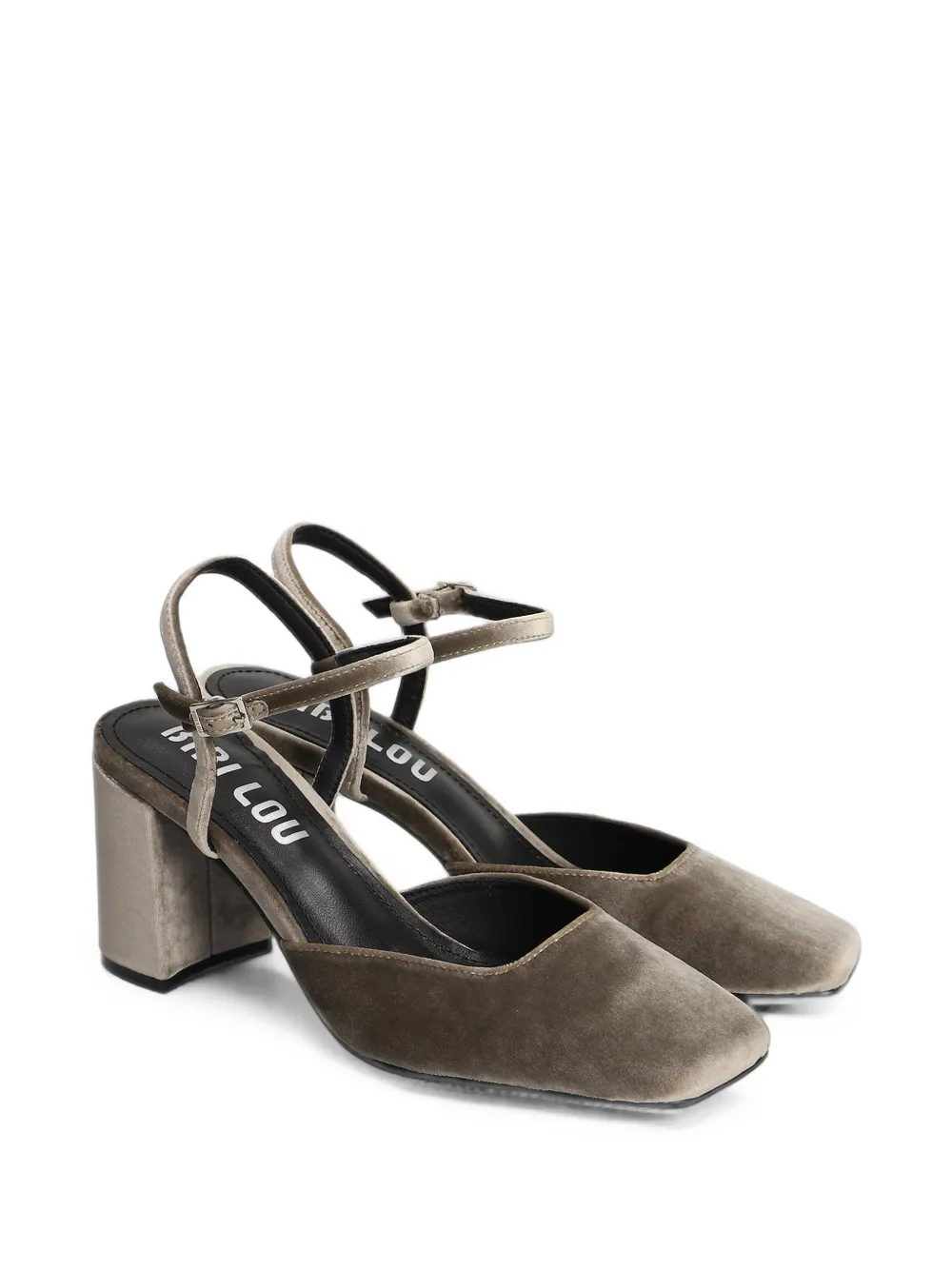 Bibi Lou Emily suede buckle-fastening pumps Grijs