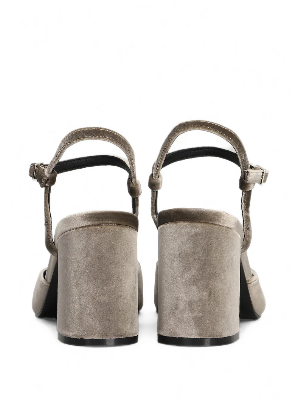 Bibi Lou Emily suede buckle-fastening pumps Grijs