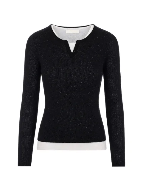 Eleh sequin-embellished layered T-shirt