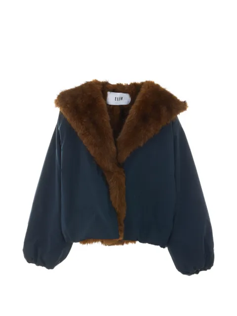 Eleh padded faux-fur-trim jacket