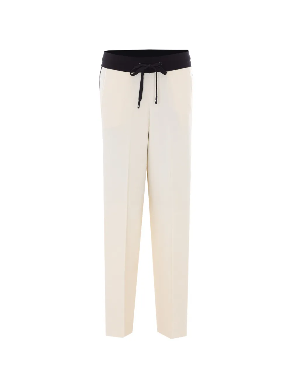Elisabetta Franchi logo-patch side-stripe trousers