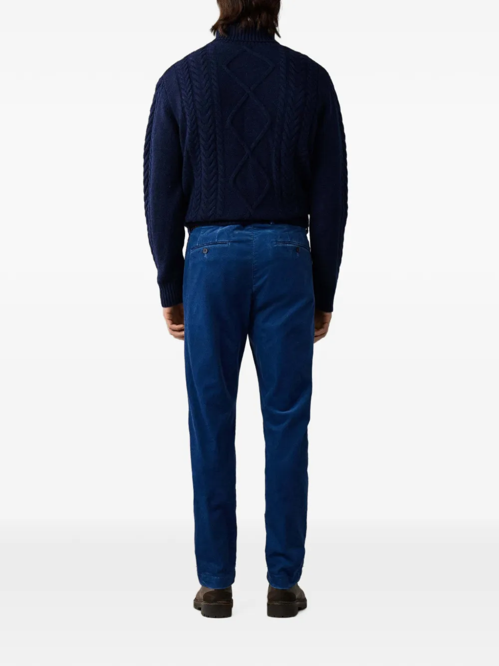 Hackett London Kensington ribfluwelen broek Blauw