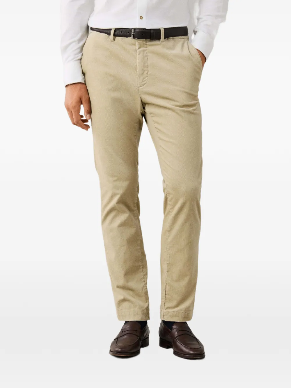 Hackett London Kensington ribfluwelen broek Beige