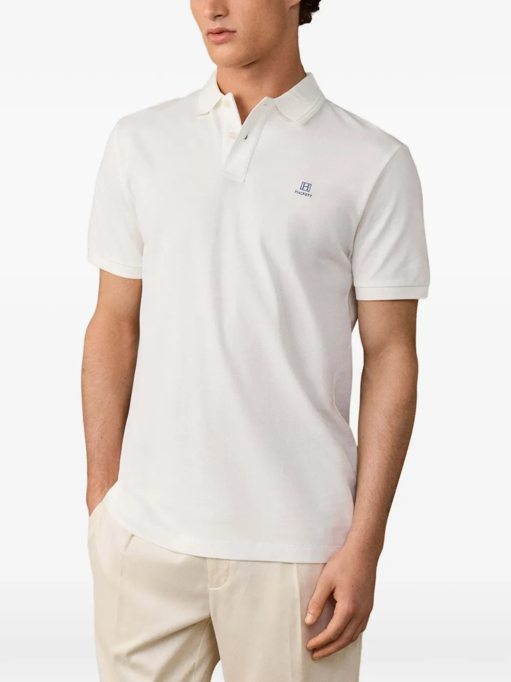 Hackett London Heritage poloshirt met korte mouwen Wit
