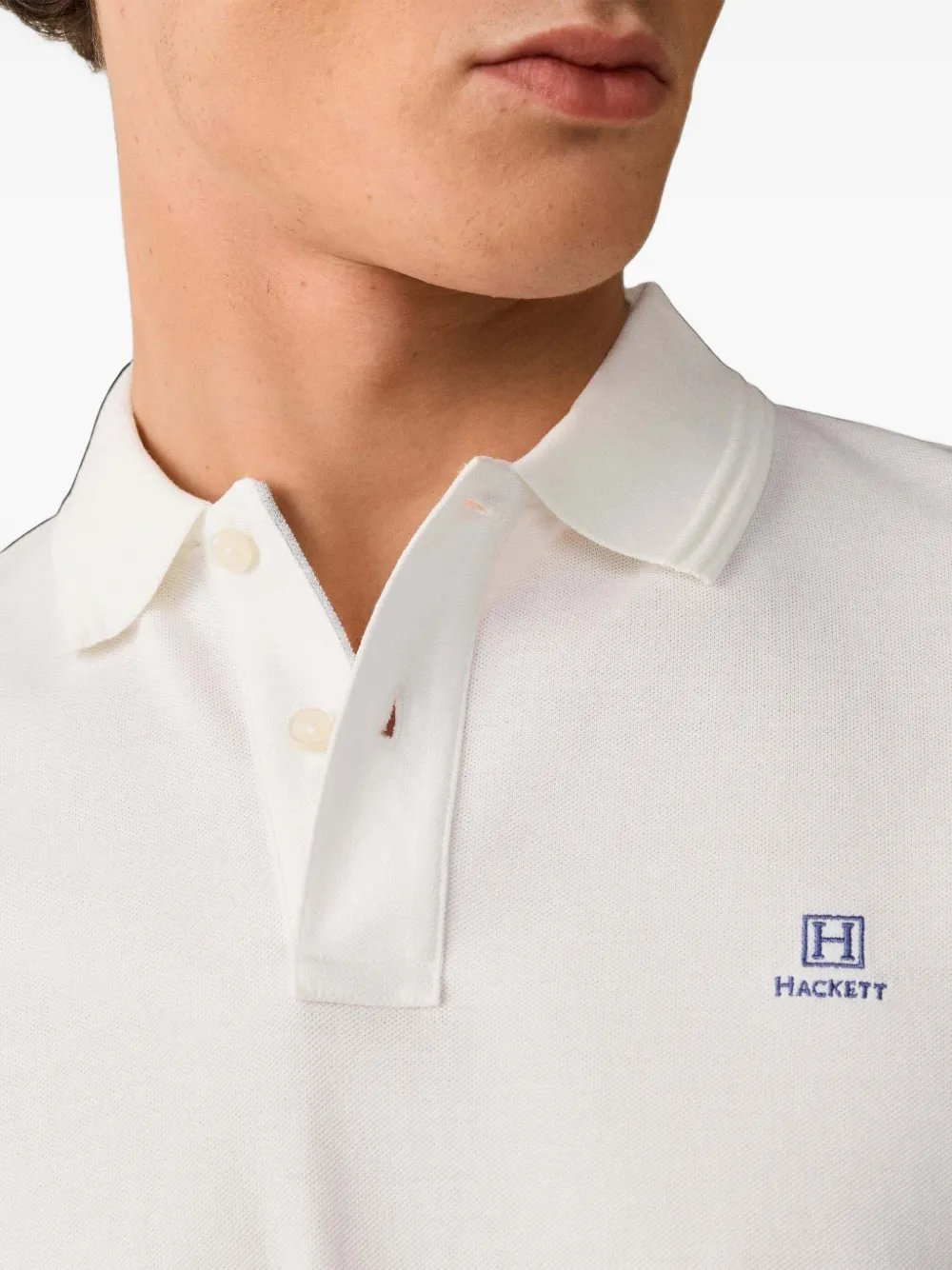 Hackett London Heritage poloshirt met korte mouwen Wit