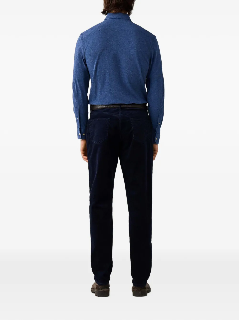 Hackett London Trinity ribfluwelen broek Blauw