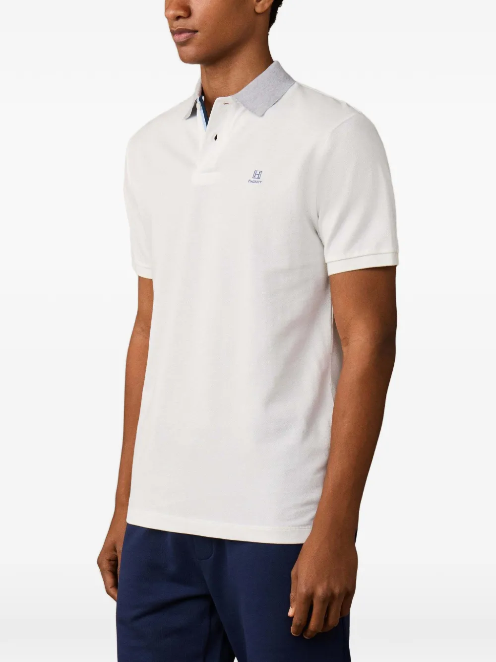 Hackett London Heritage poloshirt met korte mouwen Wit