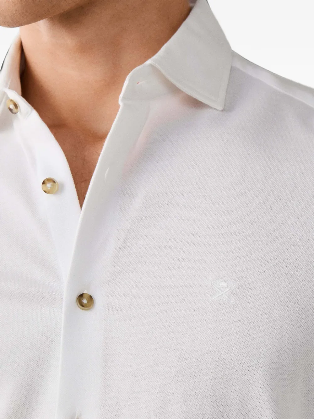 Hackett London Overhemd met lange mouwen Wit