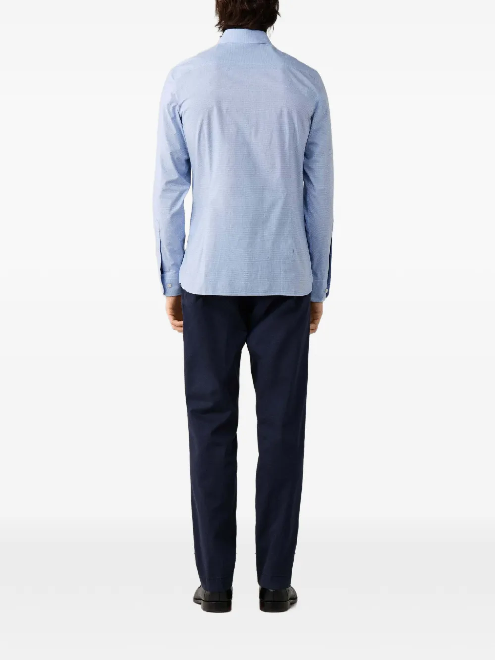 Hackett London Pimlico geruit overhemd Blauw