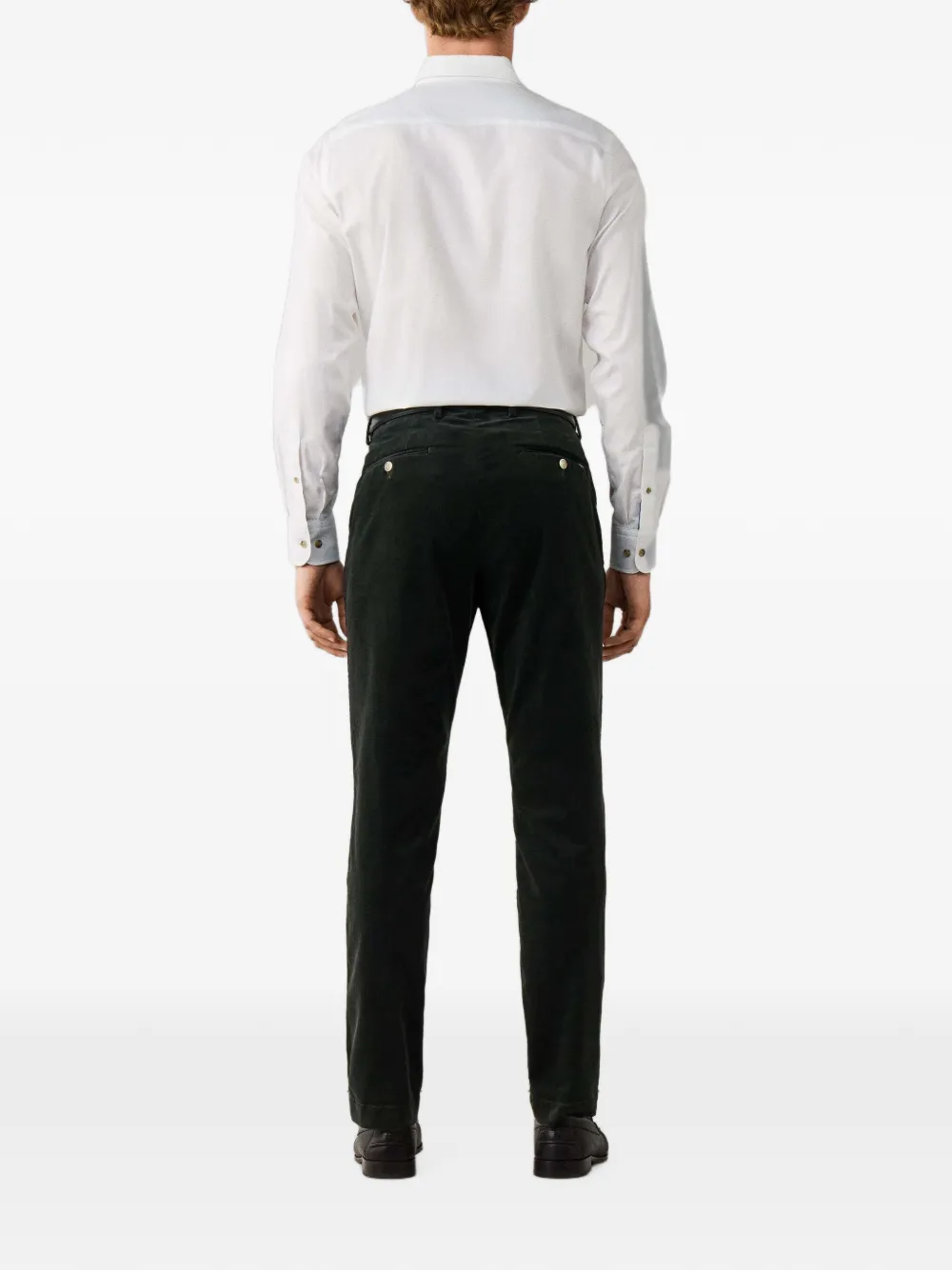 Hackett London Kensington ribfluwelen broek Groen