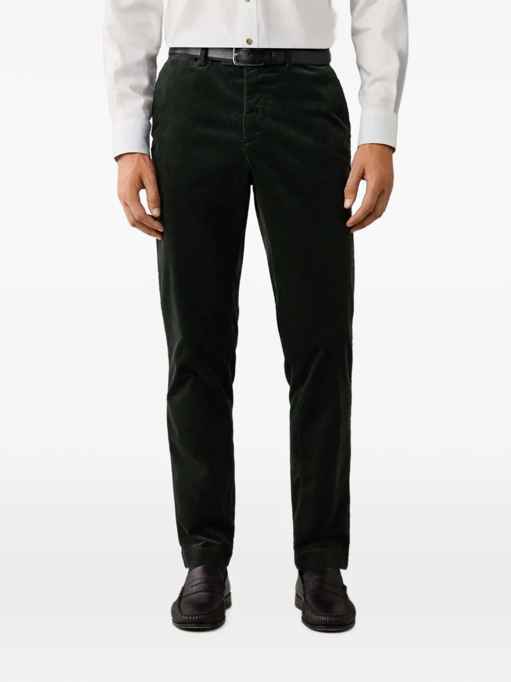 Hackett London Kensington ribfluwelen broek Groen