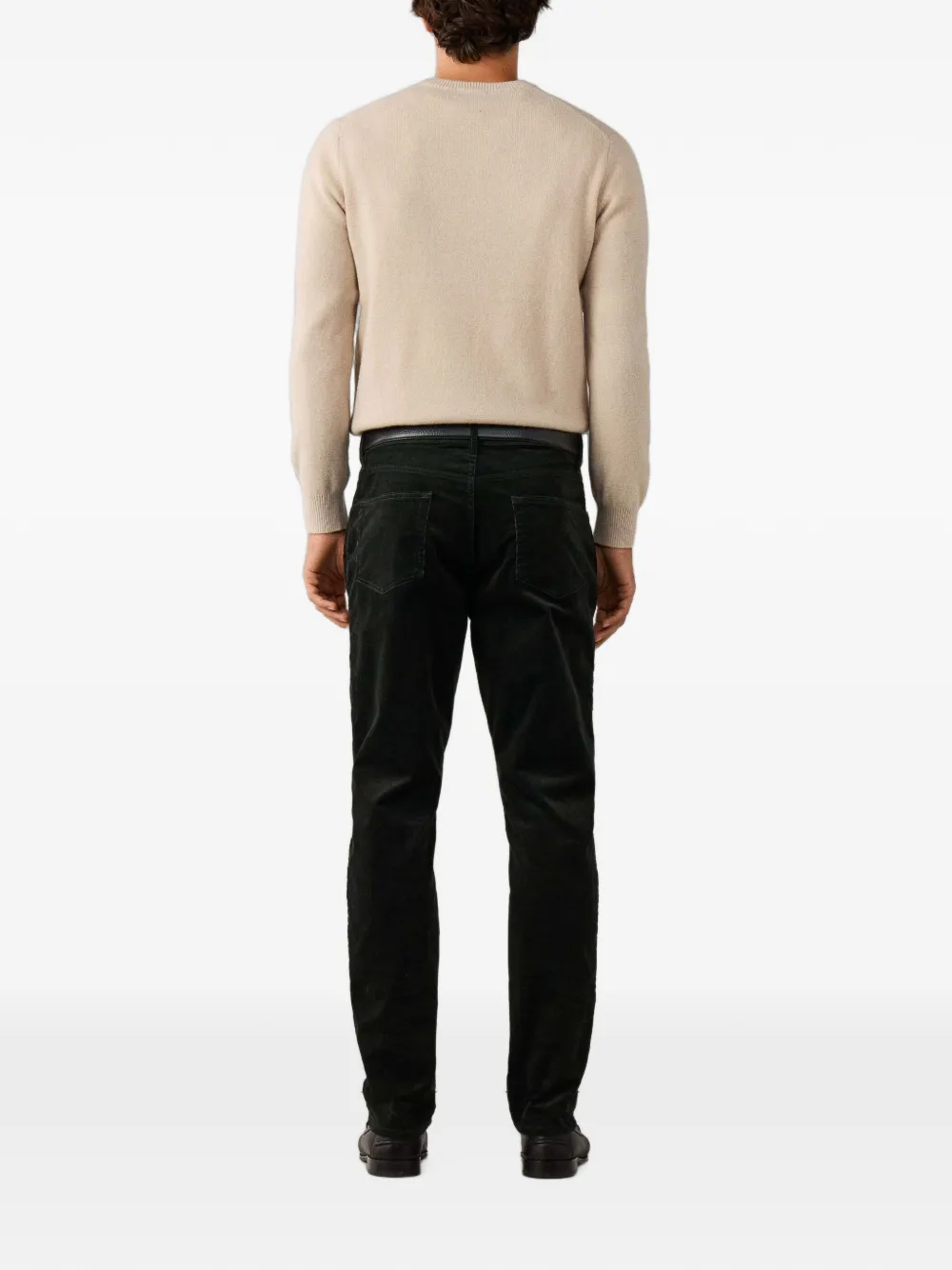 Hackett London Trinity ribfluwelen broek Zwart
