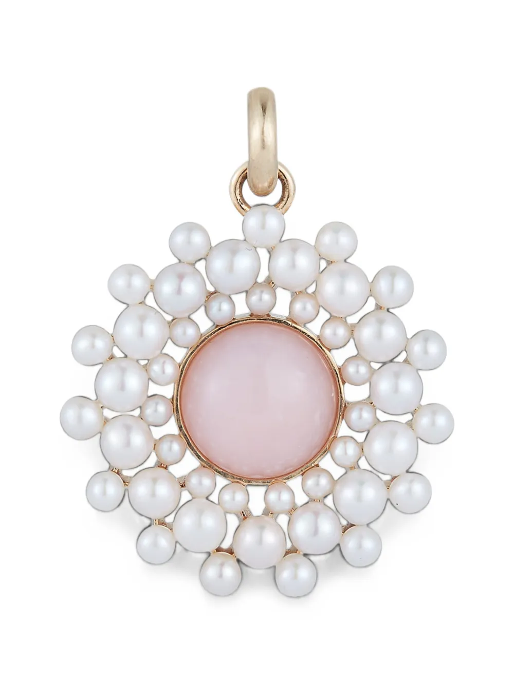 Storrow Jewelry Juliet pink opal and pearl charm - Oro