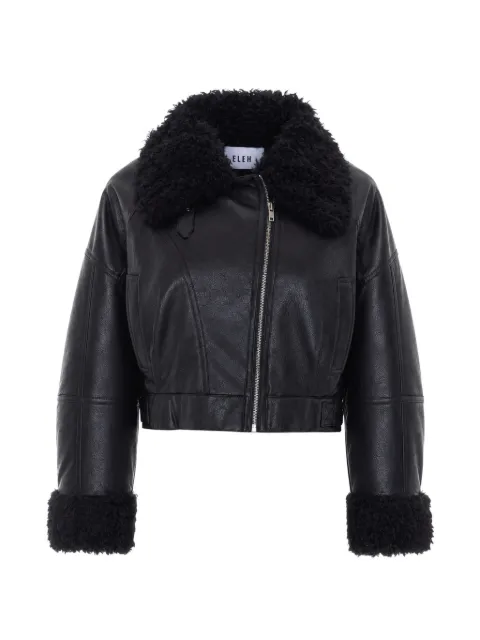 Eleh faux-shearling-trim jacket