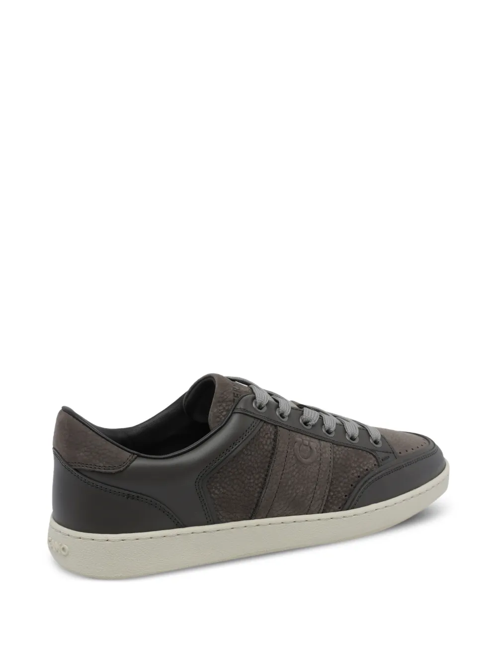 Ferragamo Gancini grained-leather sneakers Bruin