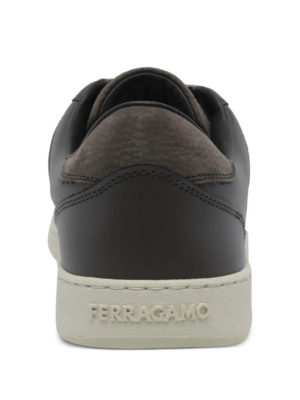 Ferragamo Gancini grained-leather sneakers Bruin