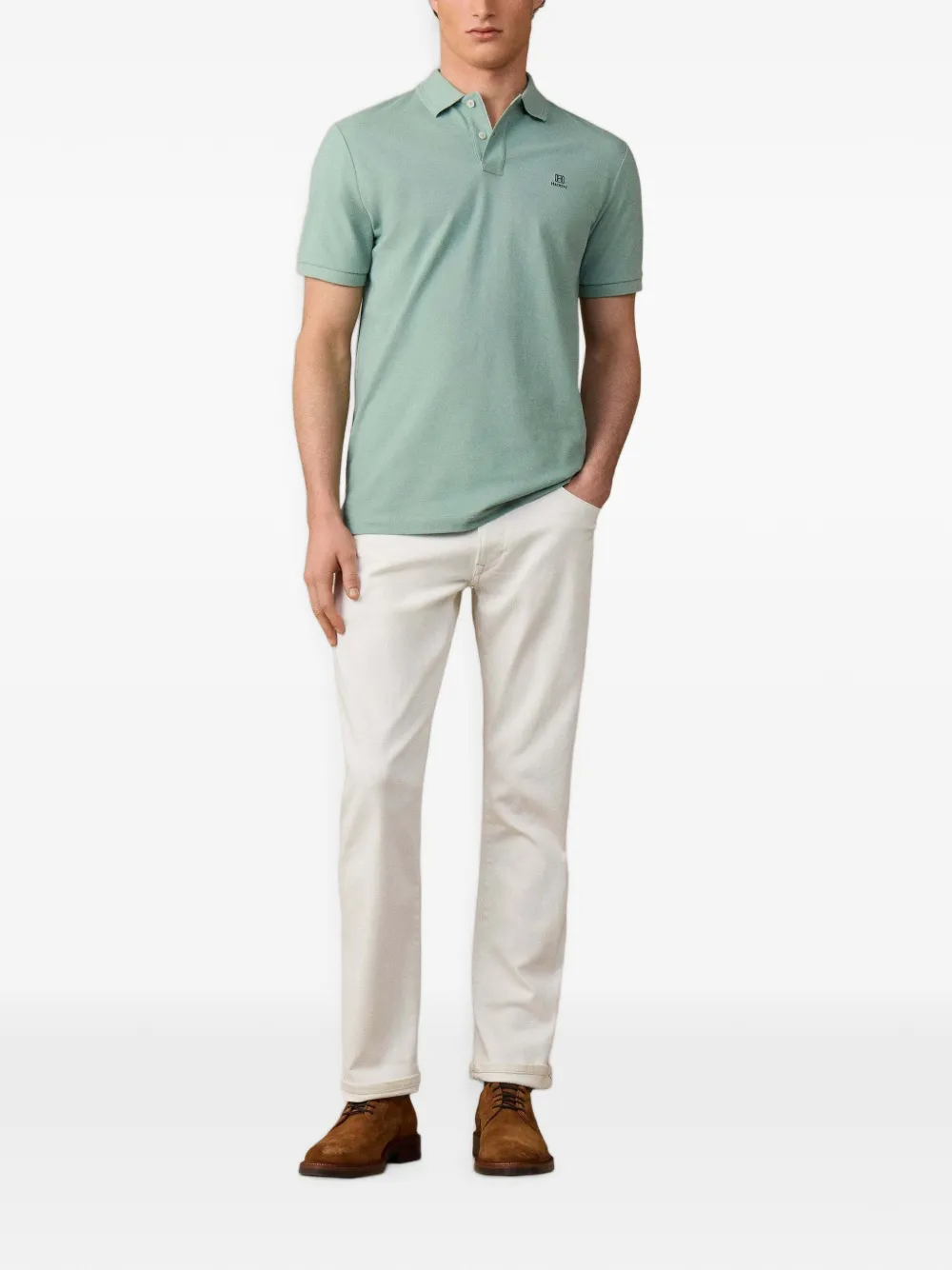 Hackett London Heritage poloshirt met korte mouwen Groen