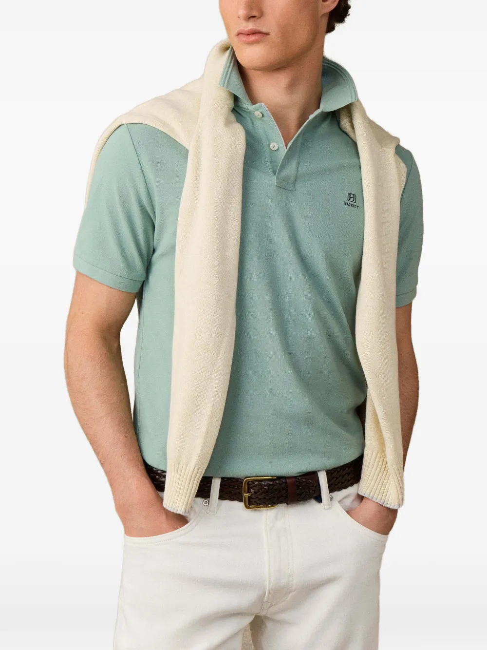 Hackett London Heritage poloshirt met korte mouwen Groen