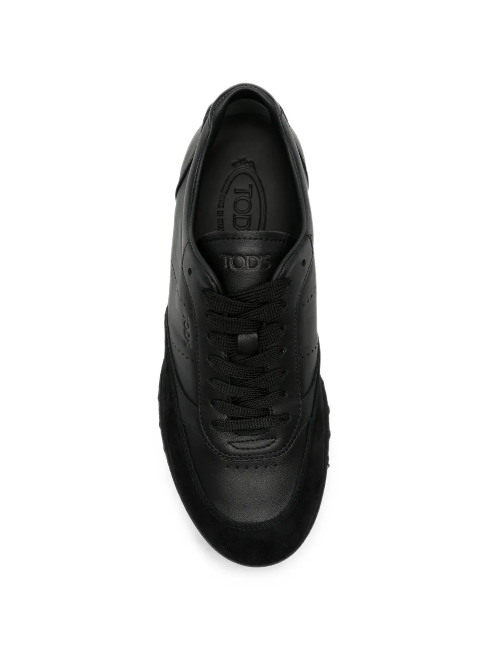 Tod's suede-panelled Gommino sneakers Zwart
