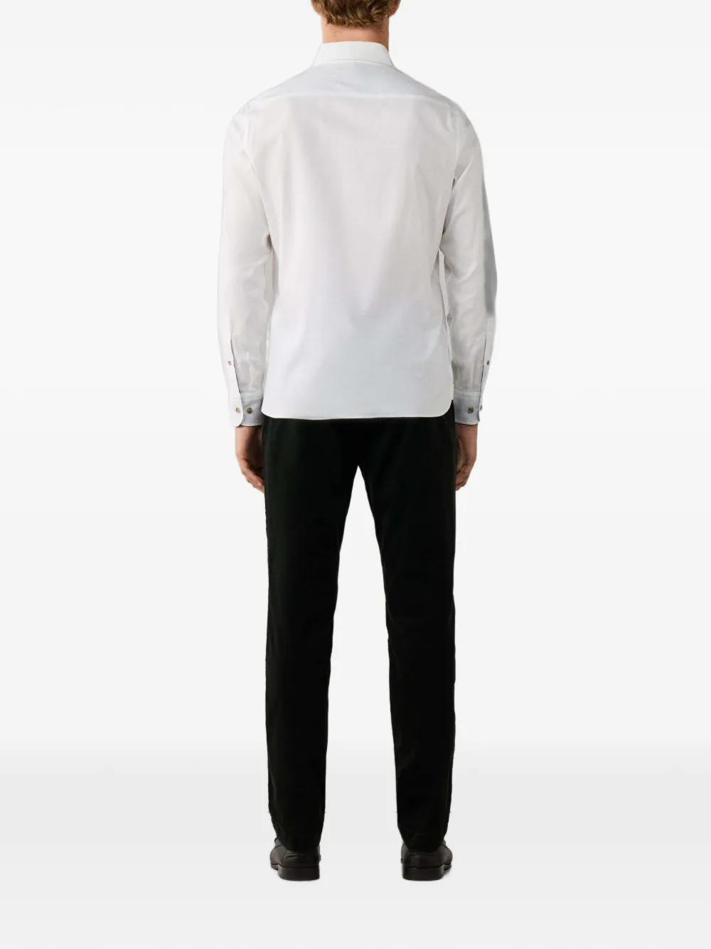 Hackett London Brompton overhemd met knoopsluiting Wit